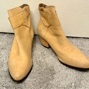 Tan Leather Ankle Boots